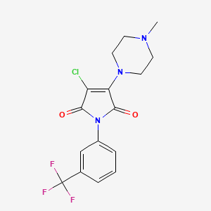 3-chloro-4-(4-methylpiperazin-1-yl)-1-(3-(trifluoromethyl)phenyl)-1H-pyrrole-2,5-dione