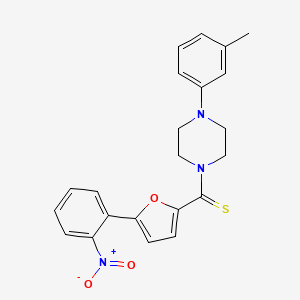 1-(3-methylphenyl)-4-{[5-(2-nitrophenyl)-2-furyl]carbonothioyl}piperazine