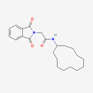 molecular formula C22H30N2O3 B3582742 N-cyclododecyl-2-(1,3-dioxo-1,3-dihydro-2H-isoindol-2-yl)acetamide 