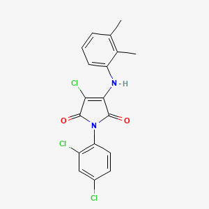 3-chloro-1-(2,4-dichlorophenyl)-4-[(2,3-dimethylphenyl)amino]-1H-pyrrole-2,5-dione