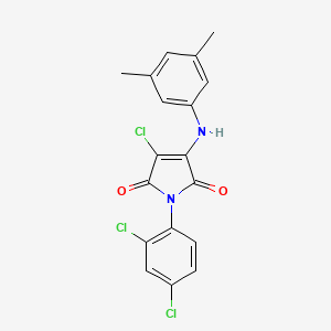 3-chloro-1-(2,4-dichlorophenyl)-4-[(3,5-dimethylphenyl)amino]-1H-pyrrole-2,5-dione