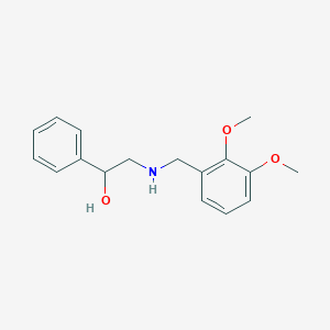 molecular formula C17H21NO3 B358279 2-[(2,3-Dimethoxybenzyl)amino]-1-phenylethanol CAS No. 892577-86-5