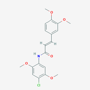 N-(4-chloro-2,5-dimethoxyphenyl)-3-(3,4-dimethoxyphenyl)acrylamide