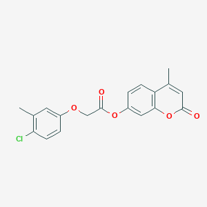 4-methyl-2-oxo-2H-chromen-7-yl 2-(4-chloro-3-methylphenoxy)acetate