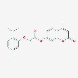 4-methyl-2-oxo-2H-chromen-7-yl (2-isopropyl-5-methylphenoxy)acetate