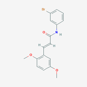 N-(3-bromophenyl)-3-(2,5-dimethoxyphenyl)acrylamide