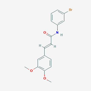 (E)-N-(3-bromophenyl)-3-(3,4-dimethoxyphenyl)prop-2-enamide