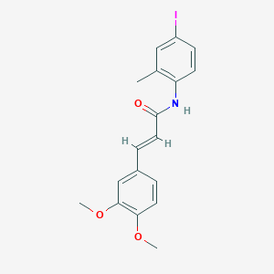 3-(3,4-dimethoxyphenyl)-N-(4-iodo-2-methylphenyl)acrylamide