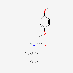 N-(4-iodo-2-methylphenyl)-2-(4-methoxyphenoxy)acetamide