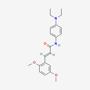 N-[4-(diethylamino)phenyl]-3-(2,5-dimethoxyphenyl)acrylamide