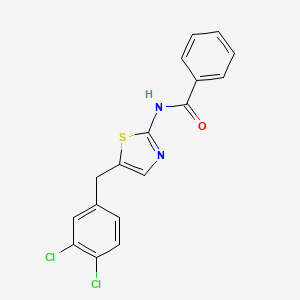 N-[5-(3,4-dichlorobenzyl)-1,3-thiazol-2-yl]benzamide