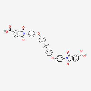 2,2'-[2,2-propanediylbis(4,1-phenyleneoxy-4,1-phenylene)]bis(1,3-dioxo-5-isoindolinecarboxylic acid)