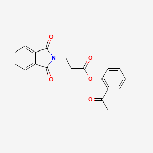 (2-Acetyl-4-methylphenyl) 3-(1,3-dioxoisoindol-2-yl)propanoate