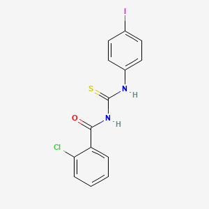 2-chloro-N-[(4-iodophenyl)carbamothioyl]benzamide