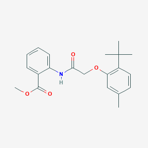 METHYL 2-[2-(2-TERT-BUTYL-5-METHYLPHENOXY)ACETAMIDO]BENZOATE