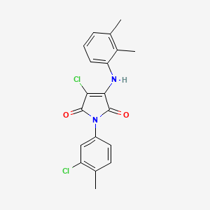 3-chloro-1-(3-chloro-4-methylphenyl)-4-[(2,3-dimethylphenyl)amino]-1H-pyrrole-2,5-dione