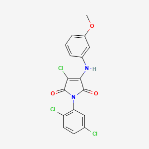 3-chloro-1-(2,5-dichlorophenyl)-4-[(3-methoxyphenyl)amino]-1H-pyrrole-2,5-dione