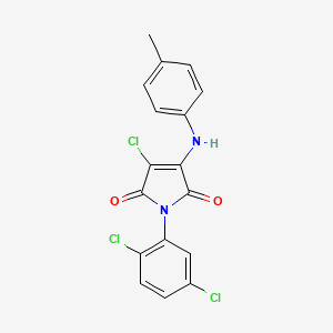 3-chloro-1-(2,5-dichlorophenyl)-4-[(4-methylphenyl)amino]-1H-pyrrole-2,5-dione