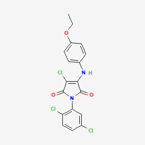 3-chloro-1-(2,5-dichlorophenyl)-4-[(4-ethoxyphenyl)amino]-1H-pyrrole-2,5-dione