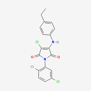 3-chloro-1-(2,5-dichlorophenyl)-4-[(4-ethylphenyl)amino]-1H-pyrrole-2,5-dione