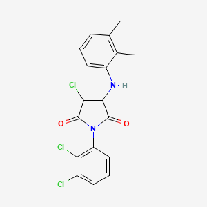 3-chloro-1-(2,3-dichlorophenyl)-4-[(2,3-dimethylphenyl)amino]-1H-pyrrole-2,5-dione