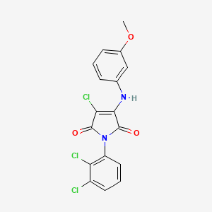 3-chloro-1-(2,3-dichlorophenyl)-4-[(3-methoxyphenyl)amino]-1H-pyrrole-2,5-dione