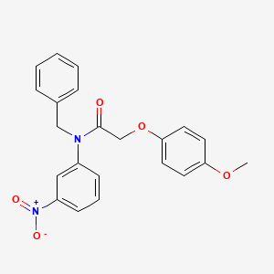 N-benzyl-2-(4-methoxyphenoxy)-N-(3-nitrophenyl)acetamide