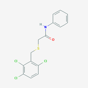 molecular formula C15H12Cl3NOS B3583163 N-phenyl-2-[(2,3,6-trichlorobenzyl)thio]acetamide 