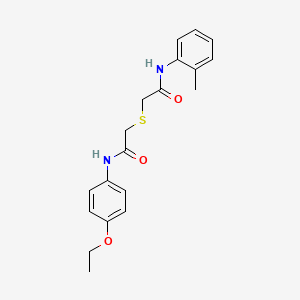 N-(4-ethoxyphenyl)-2-[2-(2-methylanilino)-2-oxoethyl]sulfanylacetamide