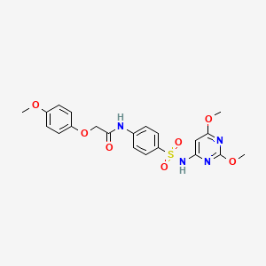 N-{4-[(2,6-dimethoxypyrimidin-4-yl)sulfamoyl]phenyl}-2-(4-methoxyphenoxy)acetamide