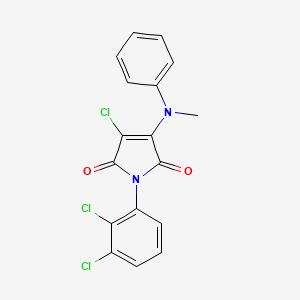 3-chloro-1-(2,3-dichlorophenyl)-4-[methyl(phenyl)amino]-1H-pyrrole-2,5-dione