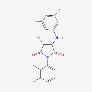 3-CHLORO-1-(2,3-DIMETHYLPHENYL)-4-[(3,5-DIMETHYLPHENYL)AMINO]-2,5-DIHYDRO-1H-PYRROLE-2,5-DIONE