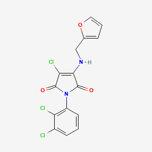 3-Chloro-1-(2,3-dichlorophenyl)-4-(furan-2-ylmethylamino)pyrrole-2,5-dione