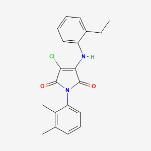 3-chloro-1-(2,3-dimethylphenyl)-4-[(2-ethylphenyl)amino]-1H-pyrrole-2,5-dione