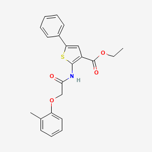 Ethyl 2-[[2-(2-methylphenoxy)acetyl]amino]-5-phenylthiophene-3-carboxylate