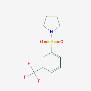 molecular formula C11H12F3NO2S B358326 1-[3-(Trifluoromethyl)phenyl]sulfonylpyrrolidine CAS No. 79392-45-3