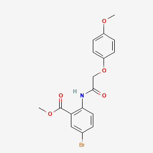 Methyl 5-bromo-2-[[2-(4-methoxyphenoxy)acetyl]amino]benzoate