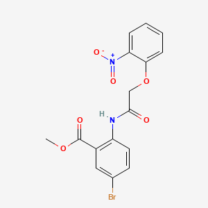 methyl 5-bromo-2-{[(2-nitrophenoxy)acetyl]amino}benzoate