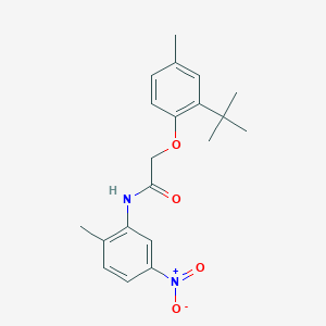 2-(2-tert-butyl-4-methylphenoxy)-N-(2-methyl-5-nitrophenyl)acetamide