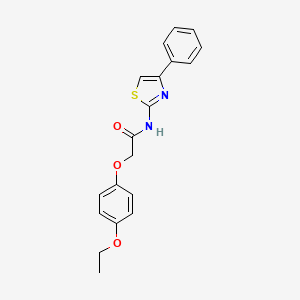 molecular formula C19H18N2O3S B3583309 2-(4-ethoxyphenoxy)-N-(4-phenyl-1,3-thiazol-2-yl)acetamide 