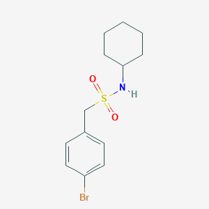 molecular formula C13H18BrNO2S B358336 (4-bromophenyl)-N-cyclohexylmethanesulfonamide CAS No. 955164-35-9