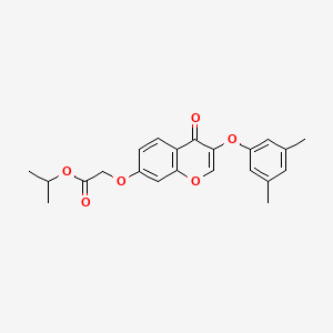 PROPAN-2-YL 2-{[3-(3,5-DIMETHYLPHENOXY)-4-OXO-4H-CHROMEN-7-YL]OXY}ACETATE