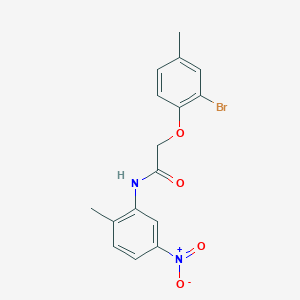 2-(2-bromo-4-methylphenoxy)-N-(2-methyl-5-nitrophenyl)acetamide