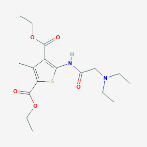 diethyl 5-[(N,N-diethylglycyl)amino]-3-methyl-2,4-thiophenedicarboxylate