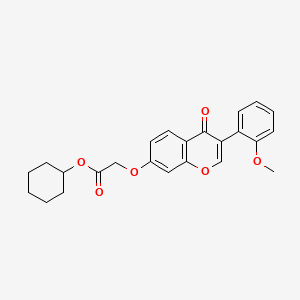 cyclohexyl {[3-(2-methoxyphenyl)-4-oxo-4H-chromen-7-yl]oxy}acetate