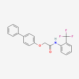 2-(4-biphenylyloxy)-N-[2-(trifluoromethyl)phenyl]acetamide