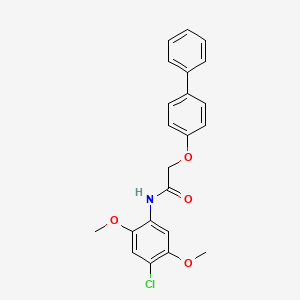 2-(4-biphenylyloxy)-N-(4-chloro-2,5-dimethoxyphenyl)acetamide