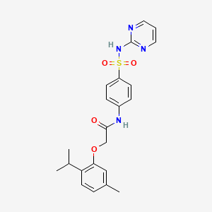 2-(2-isopropyl-5-methylphenoxy)-N-{4-[(pyrimidin-2-ylamino)sulfonyl]phenyl}acetamide