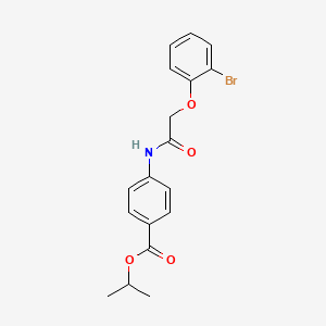 isopropyl 4-{[(2-bromophenoxy)acetyl]amino}benzoate