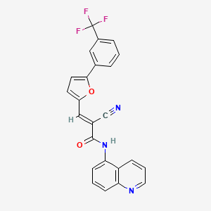 2-cyano-N-5-quinolinyl-3-{5-[3-(trifluoromethyl)phenyl]-2-furyl}acrylamide